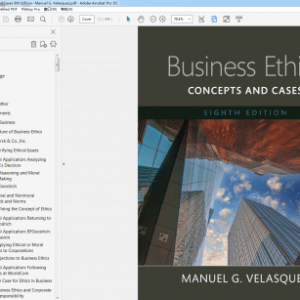 Business Ethics Concepts and Cases 8th Edition