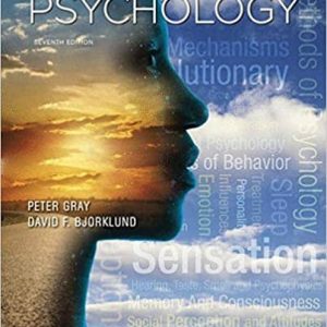 Psychology by 7th edition by Gray and Bjorklund