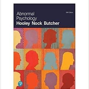 Abnormal Psychology 18th Edition by Jill M Hooley