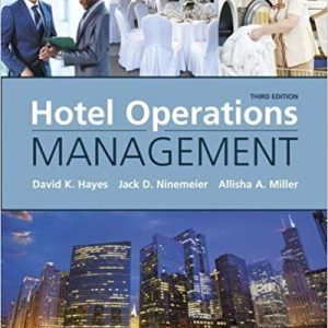 Hotel Operations Management 3rd Edition by David K. Hayes