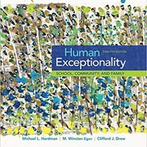 Human Exceptionality: School, Community, and Family 12th Edition