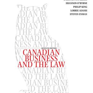 Canadian Business and the Law 7th Edition