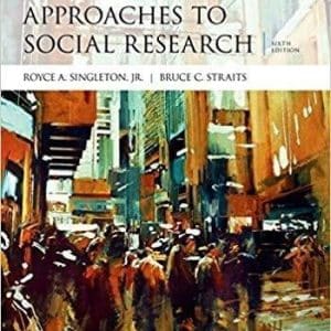 Approaches to Social Research 6th Edition by Royce A. Singleton