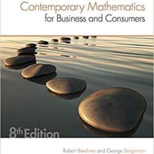 Contemporary Mathematics for Business & Consumers 8th Edition