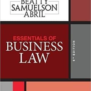 Essentials of Business Law 6th Edition by Jeffrey F. Beatty