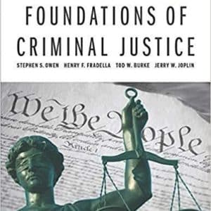 Foundations of Criminal Justice 3rd Edition