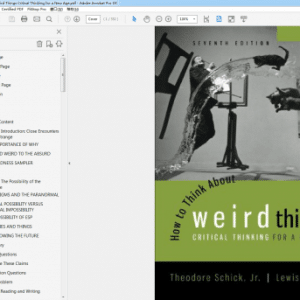 How to Think About Weird Things Critical Thinking for a New Age 7th