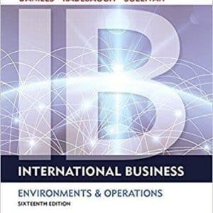 International Business 16th Edition by John Daniels