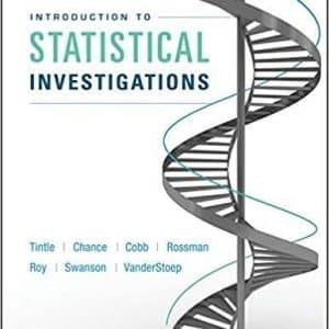 Introduction to Statistical Investigations by Nathan Tintle