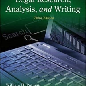 Legal Research, Analysis, and Writing 3rd Edition