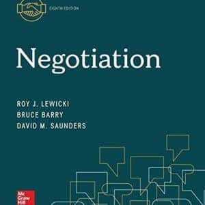 Negotiation 8th Edition by Roy Lewicki