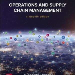 Operations and Supply Chain Management 16th Edition