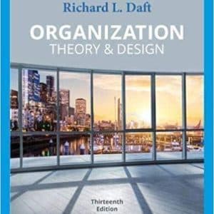 Organization Theory & Design 13th Edition