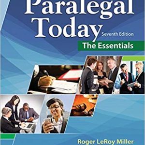 Paralegal Today: The Essentials 7th Edition