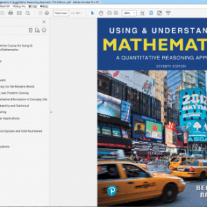 Using & Understanding Mathematics A Quantitative Reasoning Approach 7th Edition