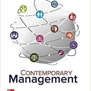 Contemporary Management 10th Edition by Gareth R Jones